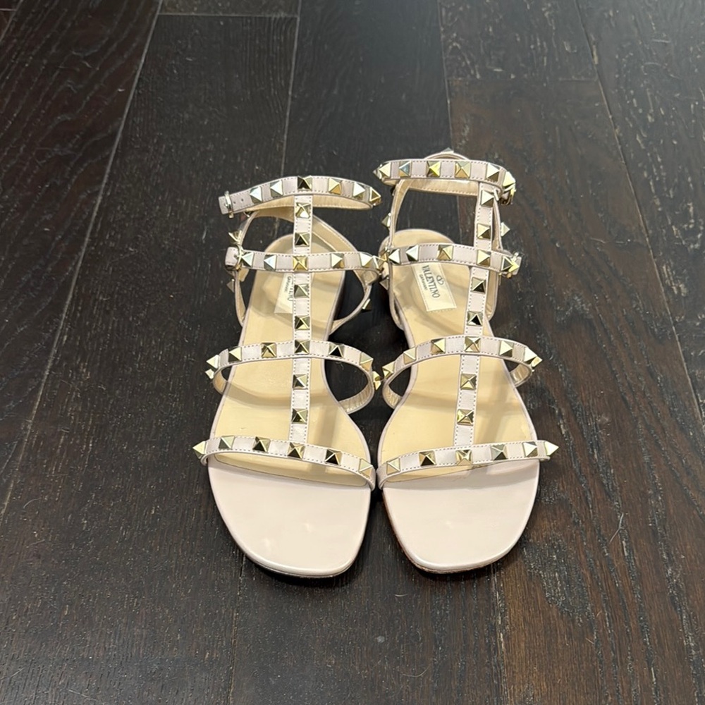 Valentino Rockstud Leather Sandals